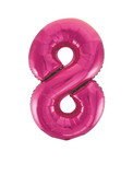 Giant Balloon Numeral number 8 Rose