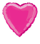 Hot Pink Heart foil balloon 18”