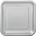 Silver Square Plates 16 ct 6 7/8 in 17.4 cm