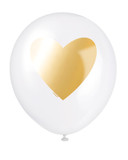 6 Balloons Helium Quality Impression Metallisee