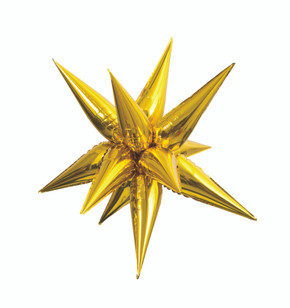 Jumbo Star Burst Balloon Metallic Gold