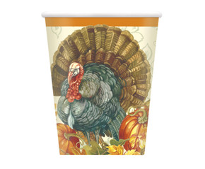 Traditional Thanksgiving Disposable Cups 8 CT. 9 OZ (270 ML)
