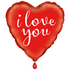 18" “I Love You” Heart Foil Balloon