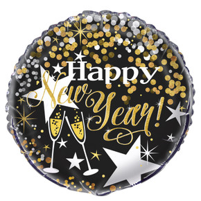 Glittering Happy New Year! foil balloon