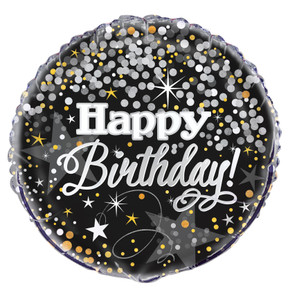 Glittering Happy Birthday Foil Balloon