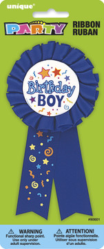 Birthday Boy Ribbon Pin-on