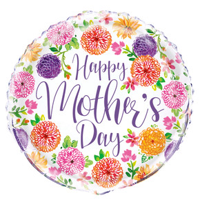 18 "Happy Mother's Day Flower Foil Mylar Balloon