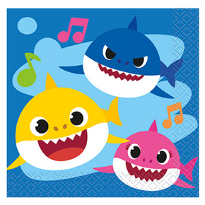 baby shark small paper napkins 16-count
