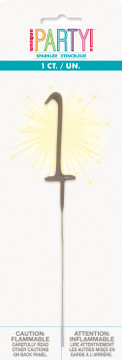 7 inch number 1 sparkler candle for birthday cake