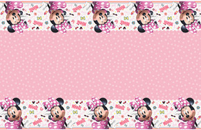 Minnie Plastic Tablecover 54 in x 84 in