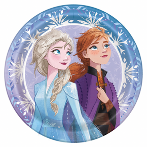 Round Frozen 2 themed paper plate