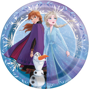 Small round character plate for kids parties