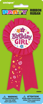 Birthday Girl Ribbon Badge