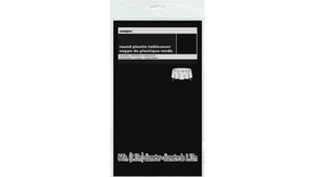 Black Plastic Tablecover Round 84" Black Plastic Tablecover Round 84"