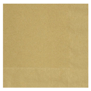 gold large paper napkins 20-count for party table setting
