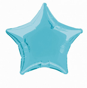 Baby blue Star foil balloon