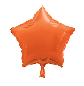Star Oranger Foil Balloon 18"