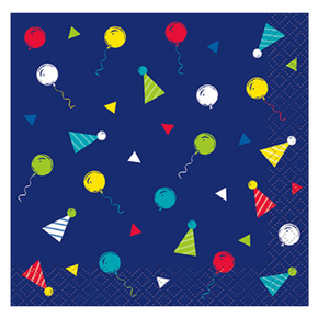 peppy birthday small paper napkins 16-count