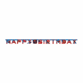 Spider-Man birthday party banner decoration