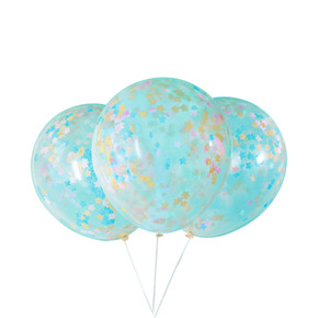 Confetti Balloons Stars Shaped -Helium Quality  6un. 16¨