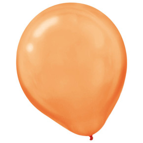 12 Inch Balloons Latex-Pearlized Orange Peel