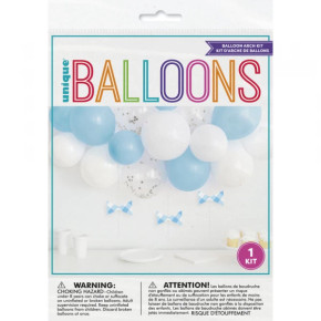 Blue and White Balloon Arch Kit