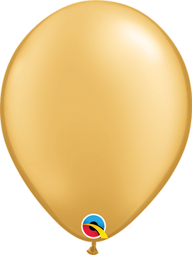Qualetex 11''Round Gold Latex Balloons (100ct)
