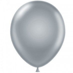 Tuftex 11" Silver Latex Balloons (100 ct)