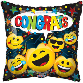 18'' Congrats Graduation Smiles Foil Balloon