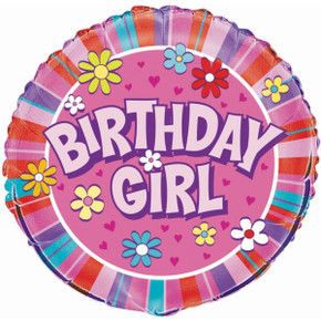 18'' Birthday Girl Foil Balloon