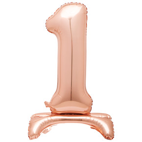 30-inch rose gold self-standing foil balloon, large party decoration
