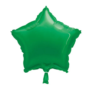 Green Star Foil Balloon