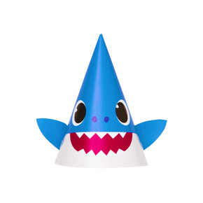 Baby Shark party kids hats 8 count