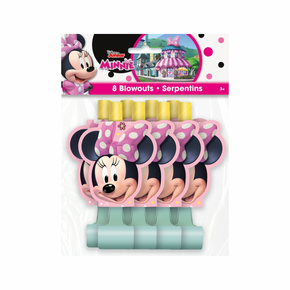 Pack includes 8 Minnie Mouse blowouts
