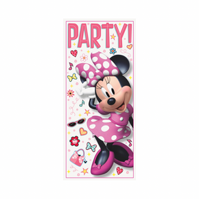 Minnie Mouse themed birthday door poster