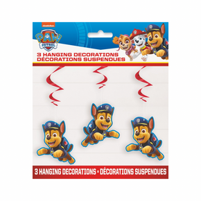 3 ct Paw Patrol hanging decorations