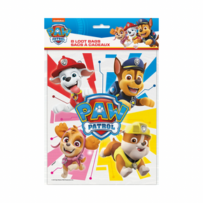 8 pack Paw Patrol character favor bags