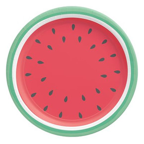 Tutti Frutti Watermelon Plates 10.5in 8pcs