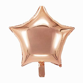 Rose Gold Star Balloon 18''