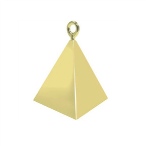 Metallic Gold Pyramid Balloon Weight