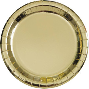 Gold Paper Plates 7'' (8ct)