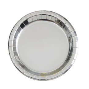 Silver Paper Plates 9'' (8ct)
