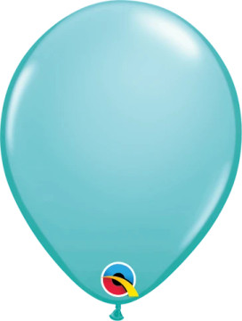 Bring Tropical Vibes to Your Event with 100 Round Caribbean Blue Latex Balloons - 5-inch Size