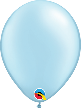 Add a Touch of Elegance with 100 Round Pearl Light Blue Latex Balloons - 5-inch Size