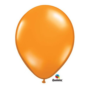 Vibrant and Festive: 25 Round Mandarin Orange Latex Balloons - 11-inch Size