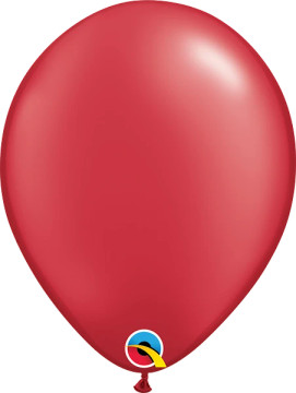 Enchant Your Celebrations with Round Pearl Ruby Red Latex Balloons - 11-inch (100ct) for Timeless Elegance