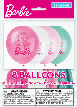 Barbie Magic: High-Quality Barbie Latex Balloons - 12 inch (8ct) - Perfect for Barbie-Themed Parties