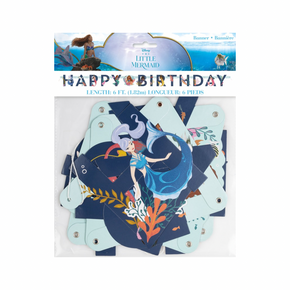 The Little Mermaid banner 6 ft