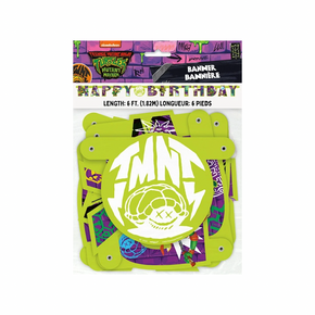 Ninja Turtles Happy Birthday banner 6 ft