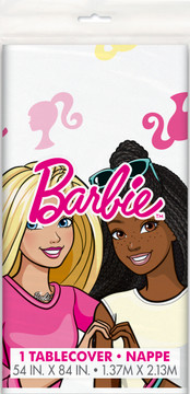 Create a Barbie Paradise: Barbie Plastic Tablecover - 54 in x 84 in - Set the Stage for a Stylish Barbie Celebration